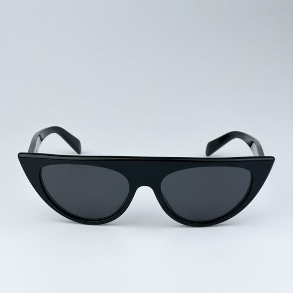 Celine CL40228I 01A BRAND NEW Sunglasses Shiny Black Smoke Grey Geometric Women main image 9